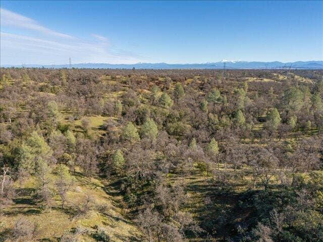 aerial view featuring a mountain view