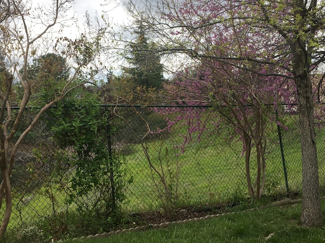 view of gate with a yard