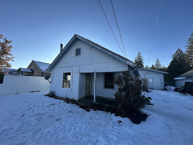 view of bungalow-style house