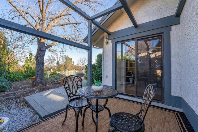 view of sunroom / solarium