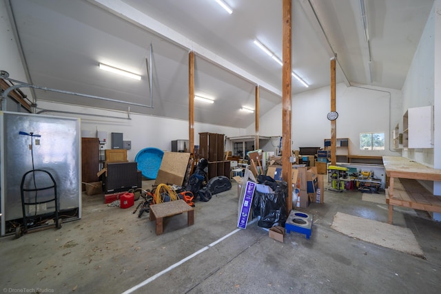 garage featuring electric panel