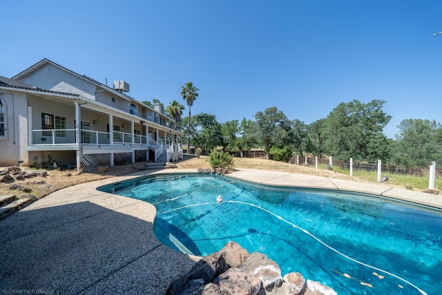 view of pool