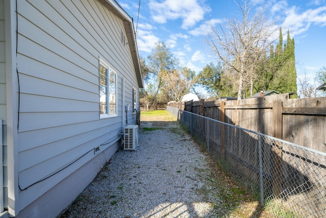 view of yard with ac unit