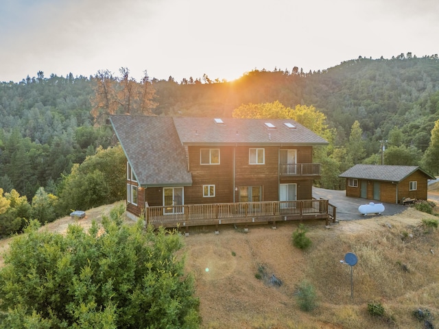 view of rear view of property