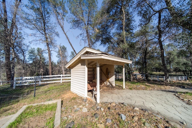 view of outbuilding