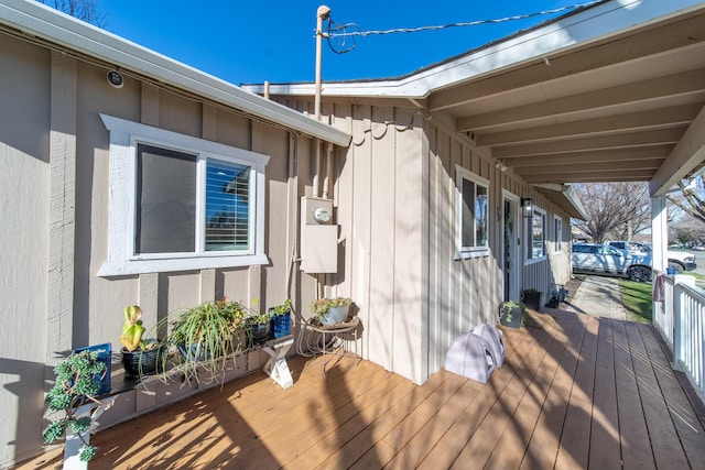 view of deck