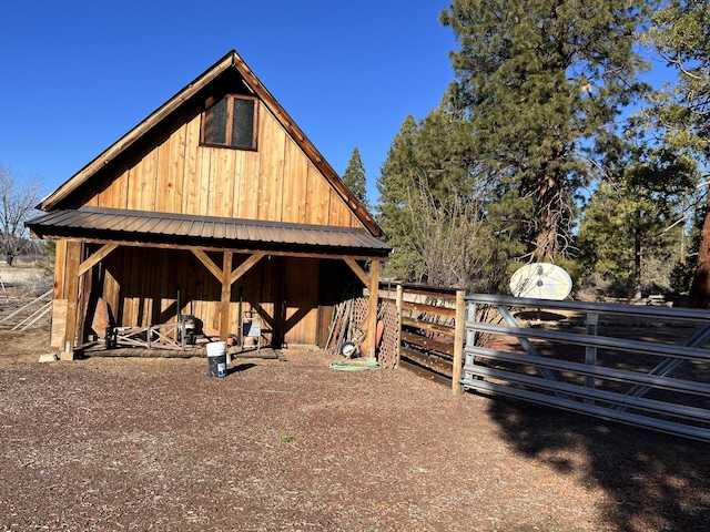 view of outdoor structure