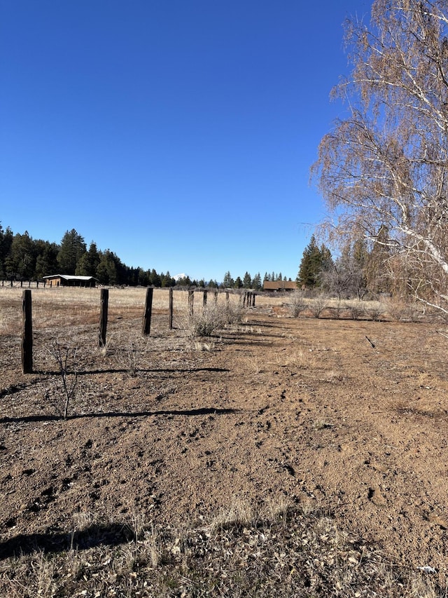 view of yard featuring a rural view