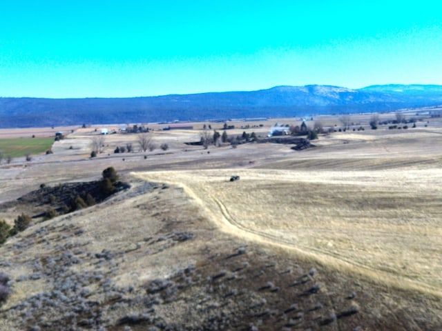 view of mountain feature featuring a rural view