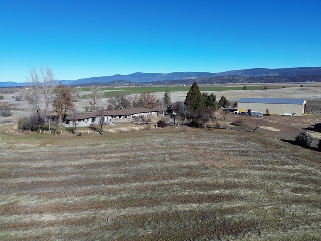 property view of mountains with a rural view