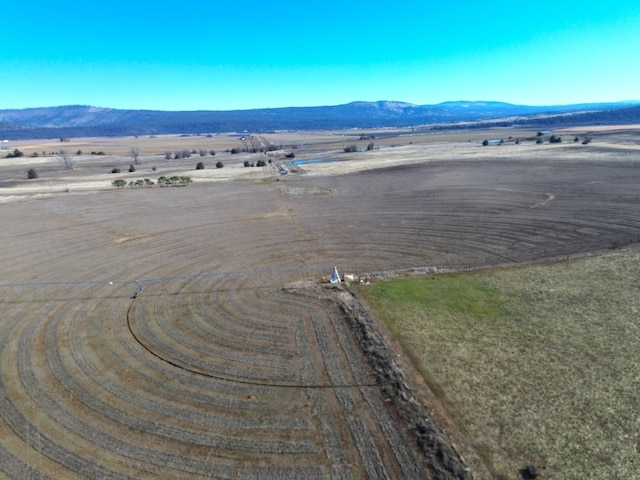 drone / aerial view with a mountain view