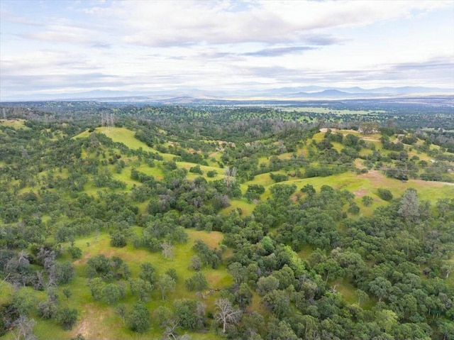 aerial view featuring a mountain view