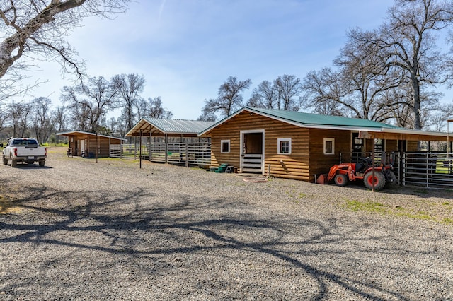 view of stable