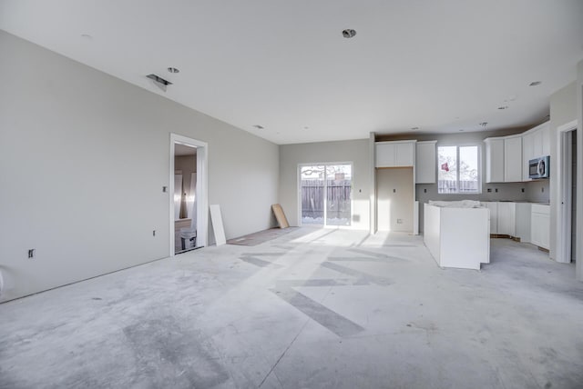 view of unfurnished living room