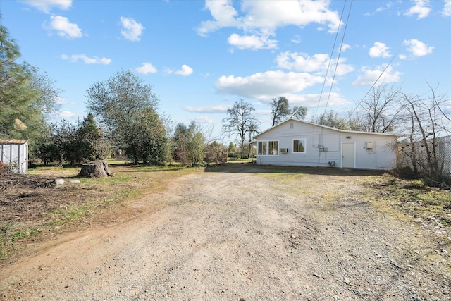 view of side of property