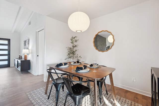 dining room featuring light wood-type flooring