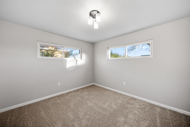 unfurnished room with carpet flooring