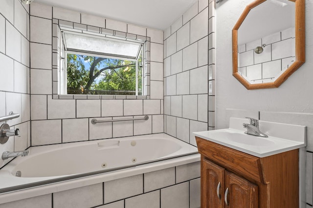 full bath featuring vanity
