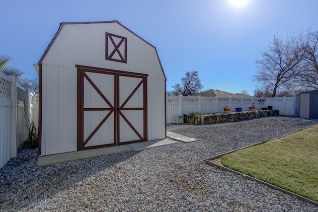 view of outdoor structure