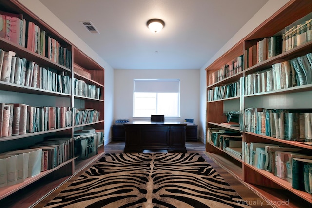 interior space featuring dark hardwood / wood-style floors