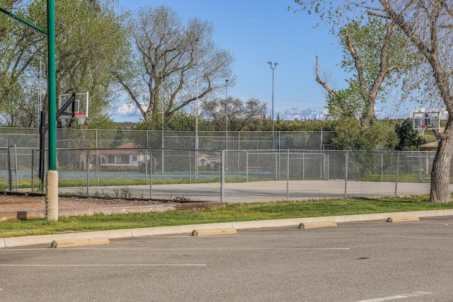 view of basketball court