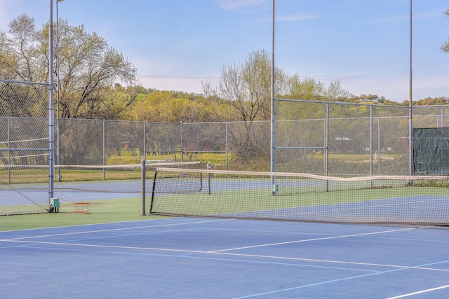 view of sport court