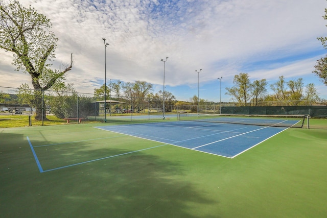 view of sport court