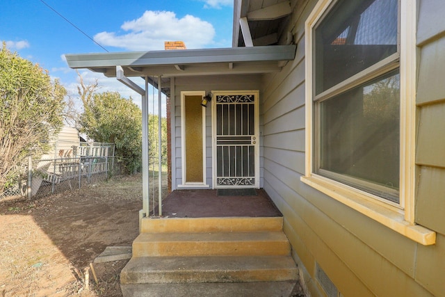 view of entrance to property