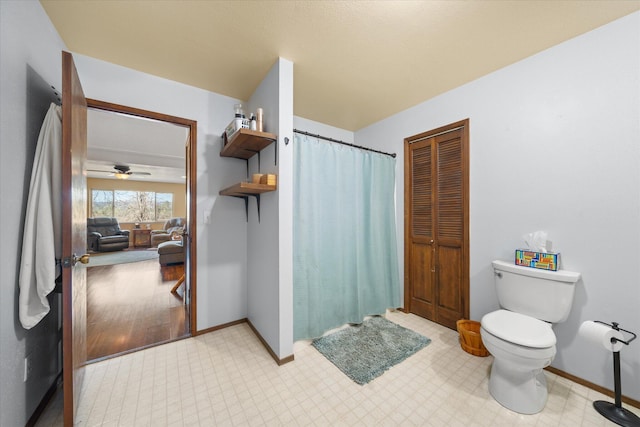 bathroom featuring toilet