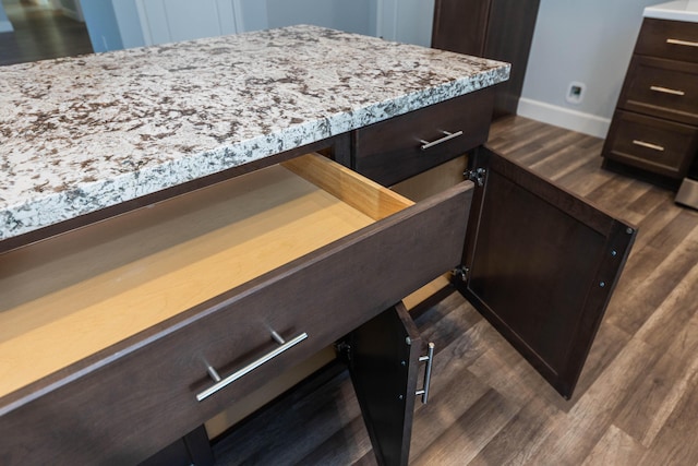 interior details with hardwood / wood-style flooring