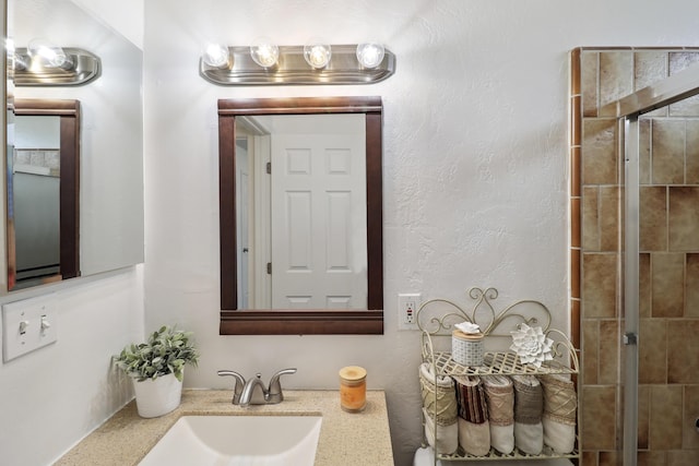 2548 Saturn, Redding, CA 96002 - bathroom with a tile shower and vanity