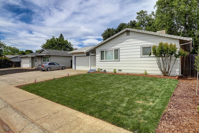 2548 Saturn, Redding, CA 96002 - single story home featuring driveway, a garage, and crawl space