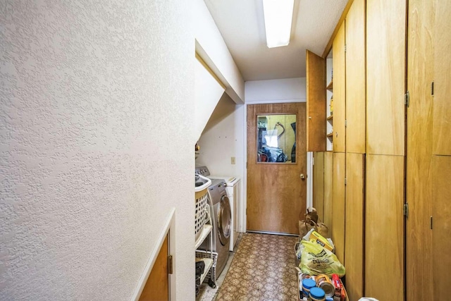 laundry area featuring separate washer and dryer