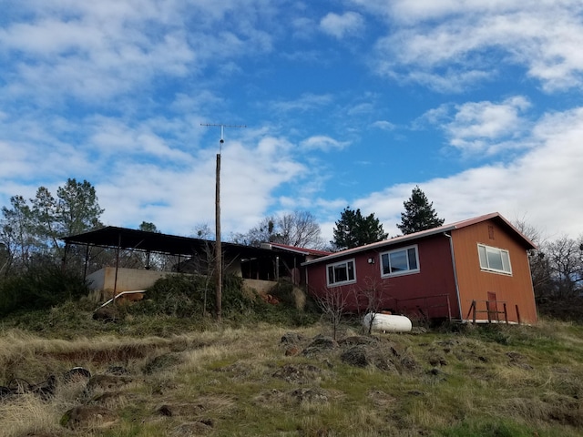 view of rear view of property