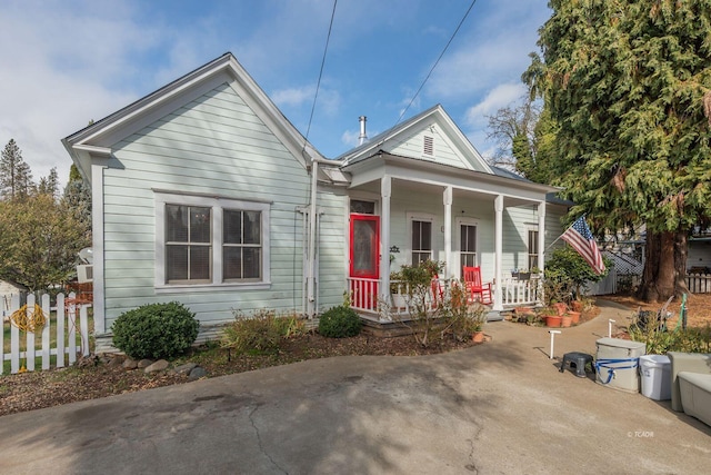 bungalow with covered porch