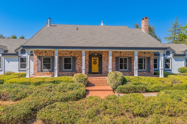 view of front of house featuring a porch