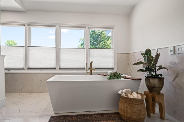 bathroom with a bathing tub