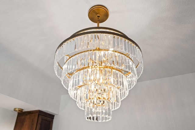 details featuring a notable chandelier