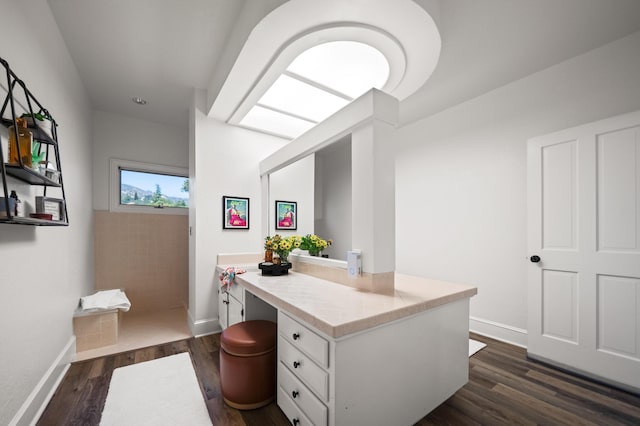 bathroom featuring hardwood / wood-style flooring