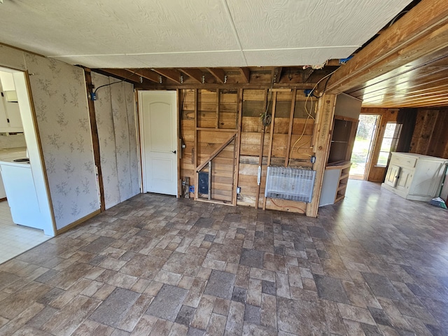 interior space with washer / dryer