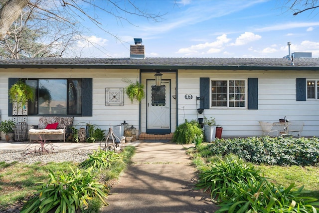 view of ranch-style home