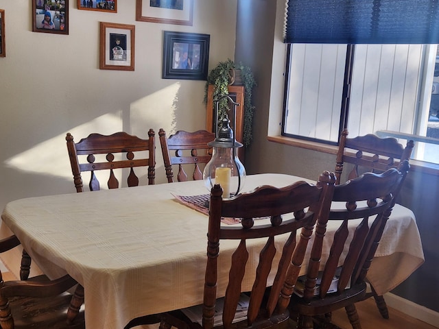 view of dining area