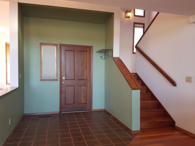 view of tiled foyer