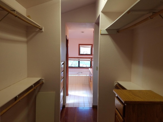 walk in closet featuring tile patterned floors