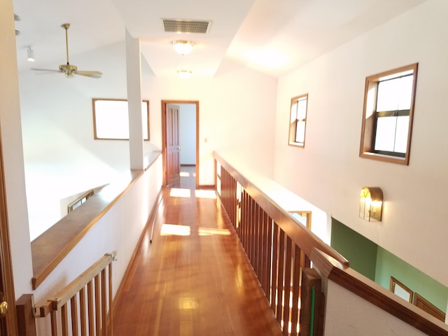 hallway featuring hardwood / wood-style flooring