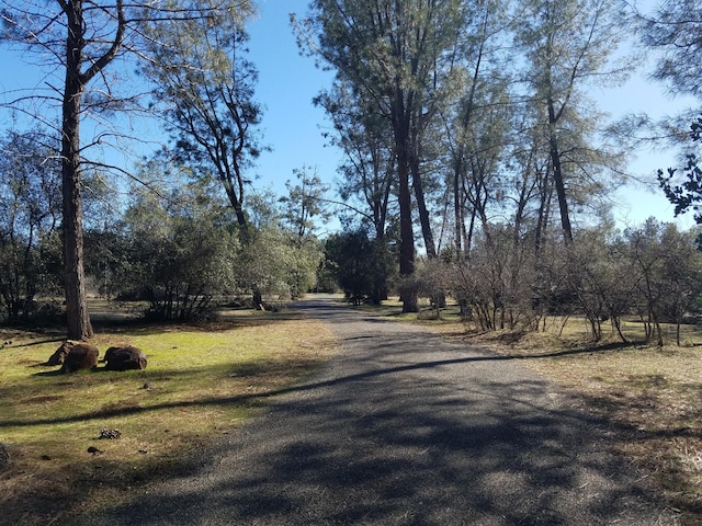 view of street with a rural view