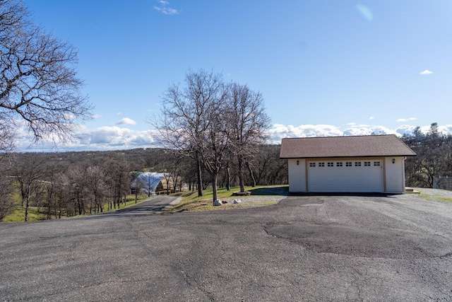 view of road with driveway