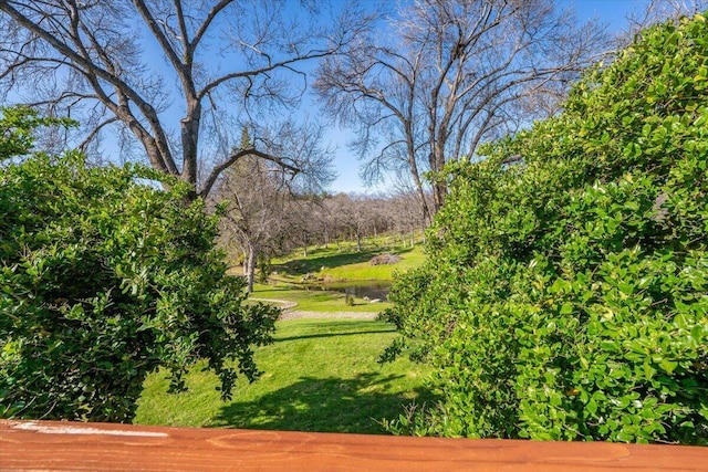 exterior space with a lawn