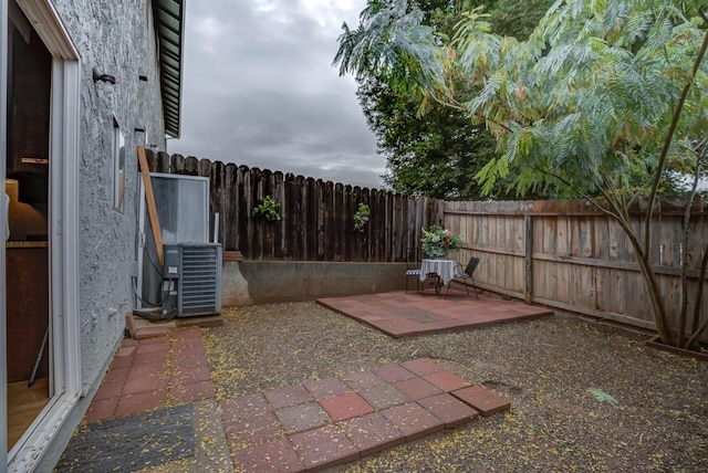 view of patio / terrace featuring cooling unit