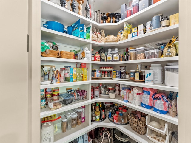 view of pantry